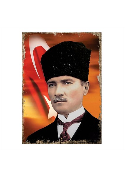Ahşap Tablo Mustafa Kemal Atatürk