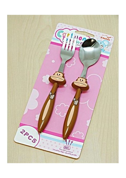 Bebek Çatal Kaşık Seti - 18 cm