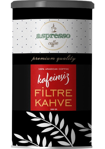 Decaf Kafeinsiz Filtre Kahve 500 gr