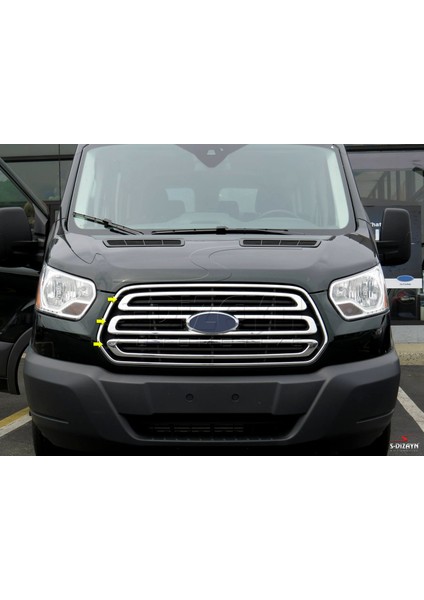 Ford Transit Krom Ön Panjur 3 Parça 2014 Üzeri