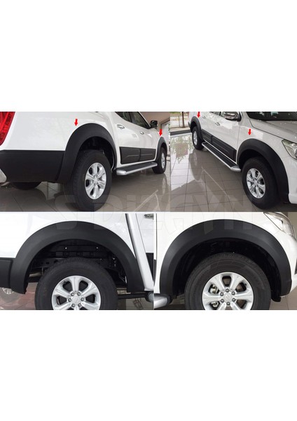 Nissan Navara Çamurluk Kaplaması Dodik Seti Abs Plastik 2015-2020 A+ Kalite