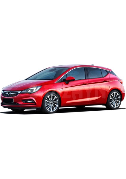 Opel Astra K HB Krom Cam Üst Çıta 8 Prç. 2015 Üzeri