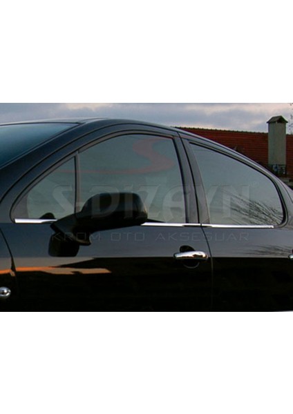 Peugeot 407 Krom Cam Çıtası 4 Prç 2004-2010 A+ Kalite