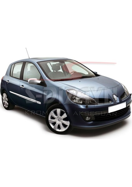 Renault Clio 3 HB Krom Yan Kapı Çıtası 6 Prç 2006-2012 A+ Kalite
