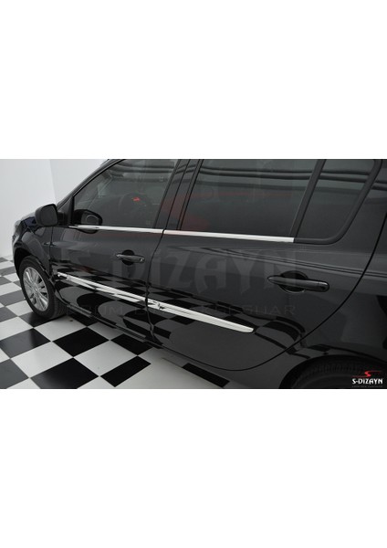 Renault Clio 3 HB Krom Yan Kapı Çıtası 6 Prç 2006-2012 A+ Kalite