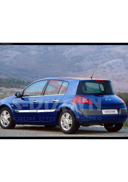 Renault Megane 2 Krom Yan Kapı Çıtası 4 Prç 2004-2005