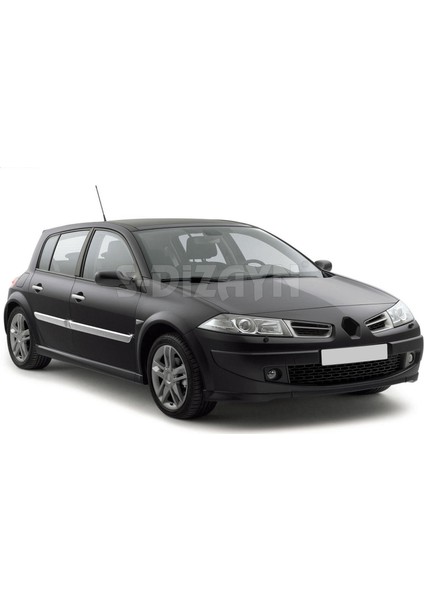 Renault Megane 2 Krom Yan Kapı Çıtası 4 Prç 2006-2010