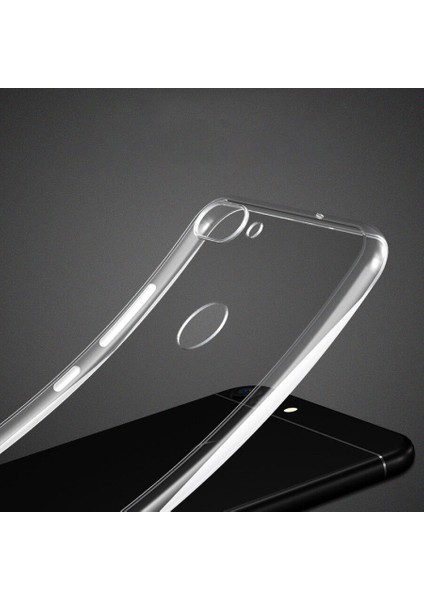 Huawei P Smart Kılıf Transparent Soft Beyaz