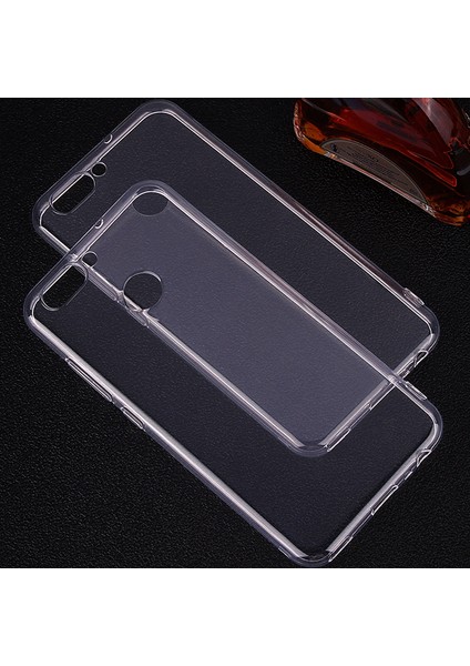 Huawei P Smart Kılıf Transparent Soft Beyaz