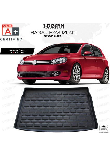 S-Dizayn VW Golf 6 HB Bagaj Havuzu 2009-2012 A+Kalite