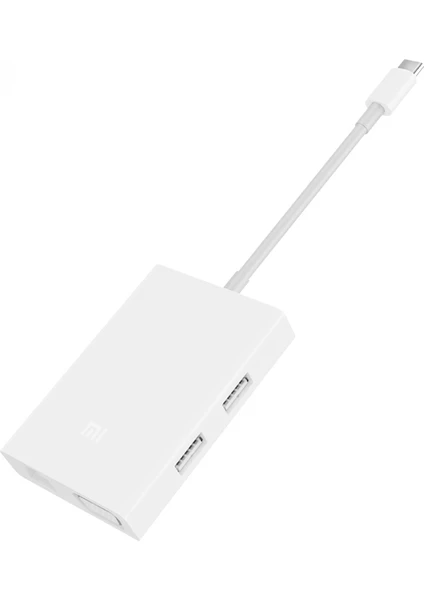 Type-C  Hub - USB +VGA+RJ45 1000 Gigabit Ethernet+Şarj Çıkışı