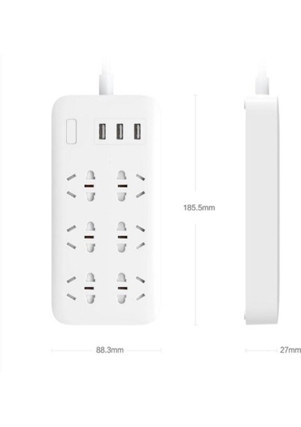 Power Strip USB Çıkışlı 6’lı Akım Korumalı Priz fiyatları