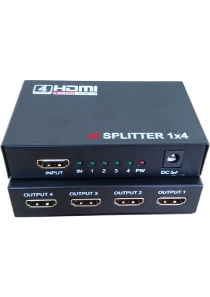HDMI 4 Port Splitter 4K 30 fps Full HD 60fps Görüntü Çoklayıcı 4KHD104