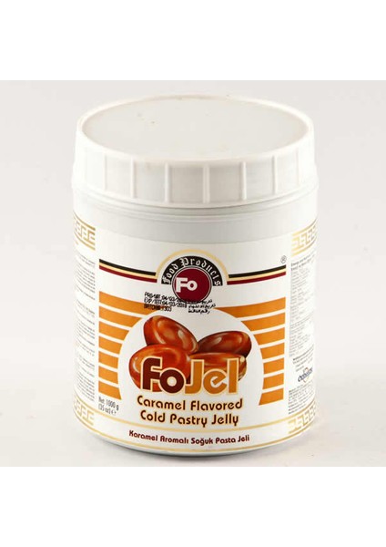 Karamel Aromalı Soğuk Pasta Jeli