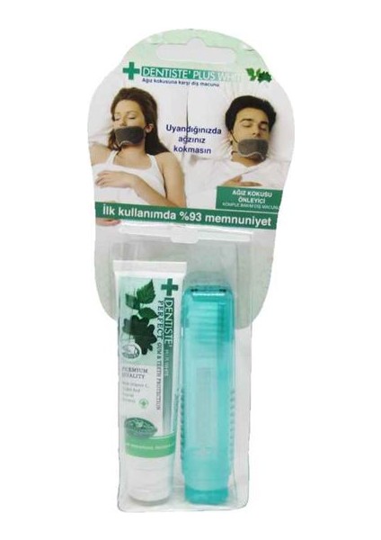 Plus White 20g Seyahat Boyu Diş Macunu ve Diş Fırçası Seti