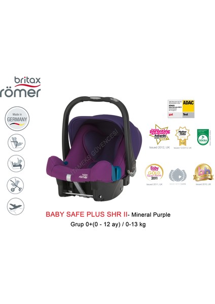 Britax-Römer Baby Safe Plus Shr II / 0 - 13 kg - Mineral Purple