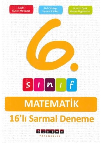 Platon 6. Sınıf Matematik 16'lı Sarmal Deneme