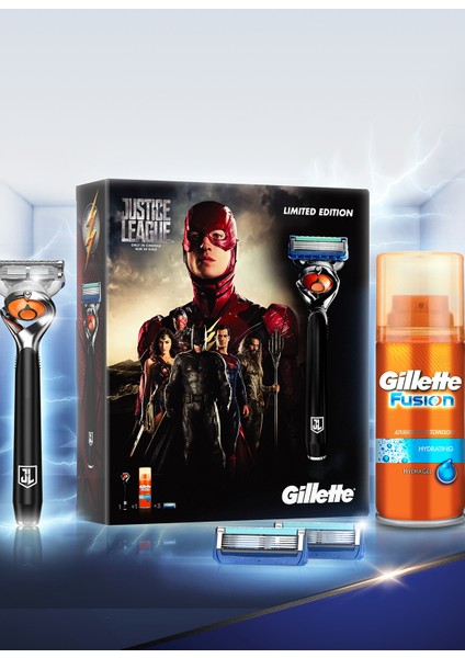 Fusion ProGlide Flexball Justice League Özel Paketi Tıraş Makinesi + 3'lü Tıraş Bıçağı + 75 ml Tıraş Jeli fırsatları