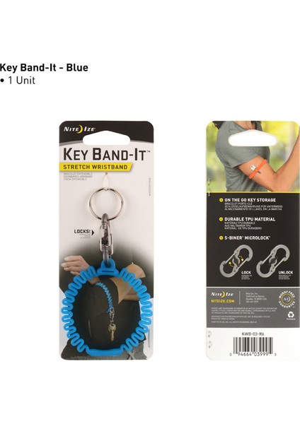 KeyBand-It Esnek Bileklik / Anahtarlık -Siyah