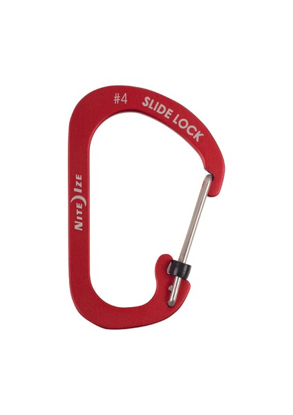 SlideLock Alüminyum Carabiner #4-Kırmızı Karabina