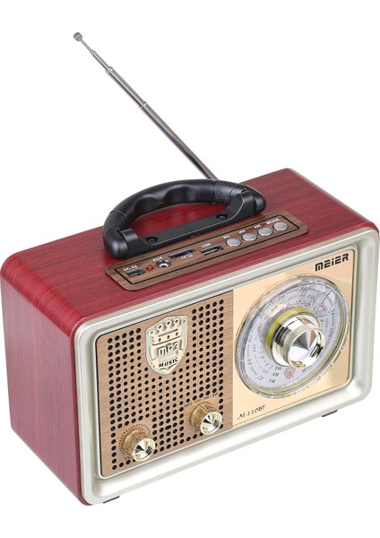 Meirer M 110Bt Bluetoothlu Usb Sd Dvs Nostaljik Radyo Fm Am Sw