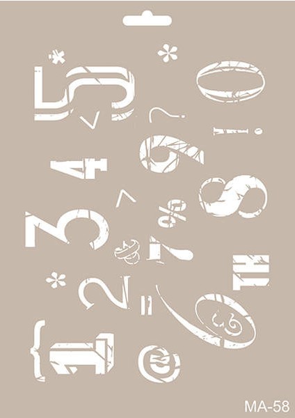 MA58 Cadence Mix Media Stencil Şablon 21x29 cm
