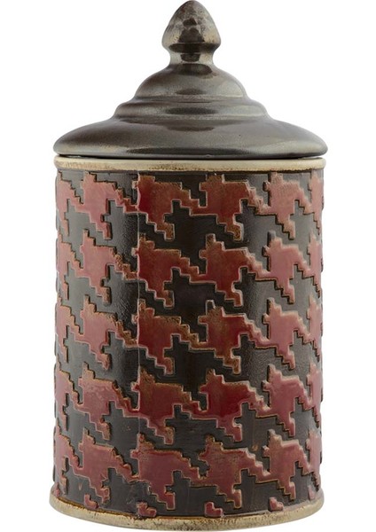 Slim Seramik Kahve Kapaklı Kavanoz