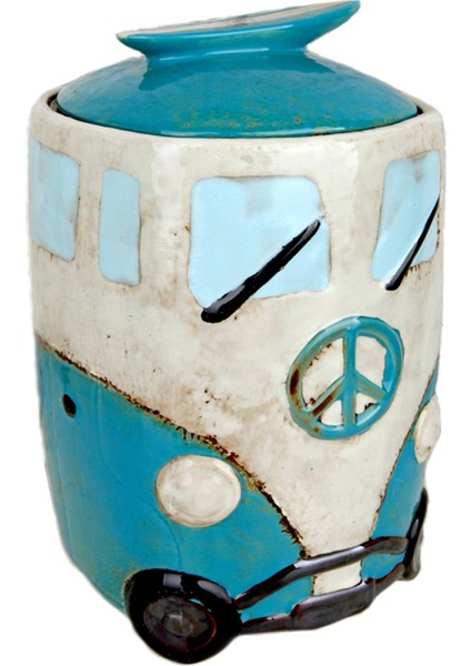 Duke Seramik Dekoratif Mavi Kavanoz