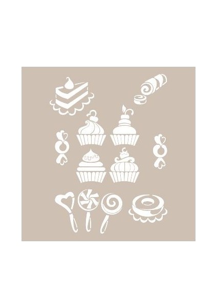 AS441 Stencil Şablon 21x29 cm