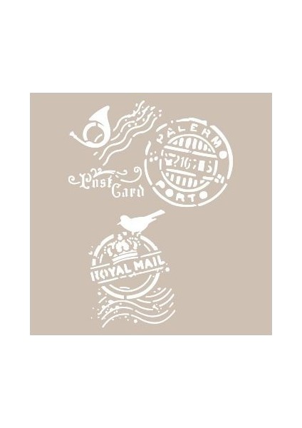 AS457 Stencil Şablon 21x29 cm