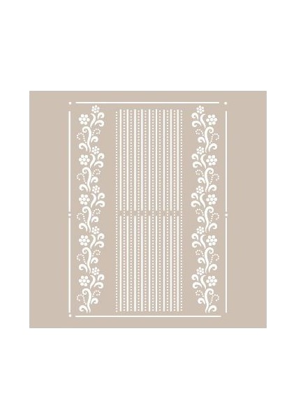 AS489 Stencil Şablon 21x29 cm