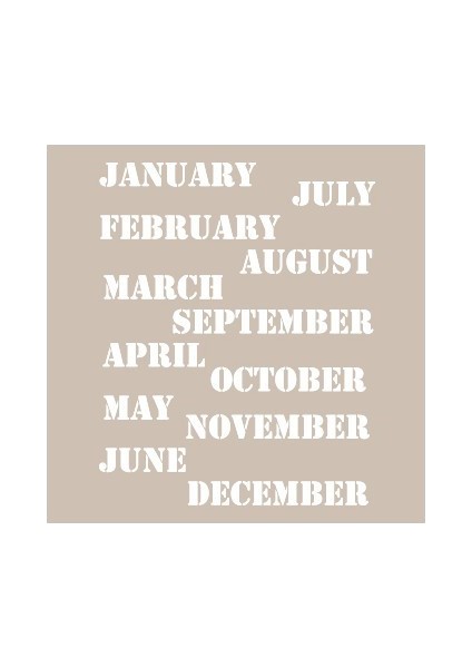 AS527 Stencil Şablon 21x29 cm