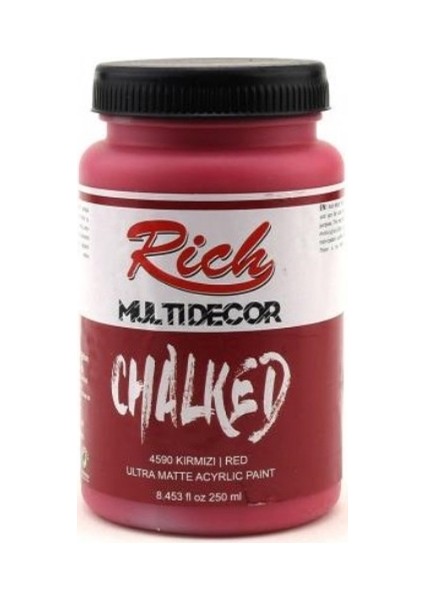 Multi Decor Chalked Akrilik 250ml N:4590 Kırmızı