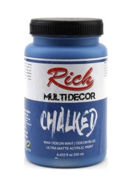 Multi Decor Chalked Akrilik 250ml N:4544 Odeon Mavi