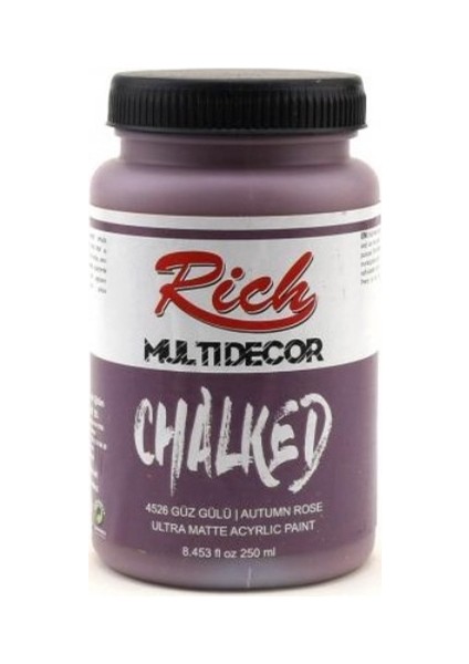Multi Decor Chalked Akrilik 250ml N:4526 Güz Gülü