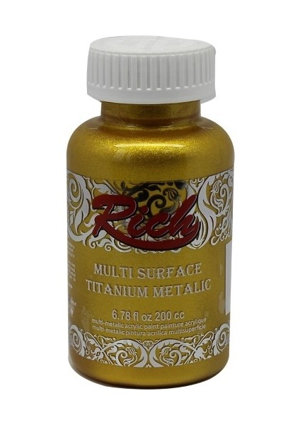 Multi Surface Titanium Metalic Akrilik Boya 200cc N:2522 Som Altın