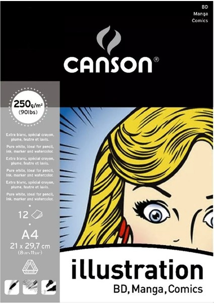 1İllustration Manga Blok 250gr-A4