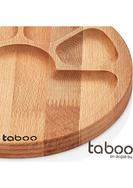 TAB-8120 Ahşap Çerezlik 5 Gözlü Büyük Boy fiyatları