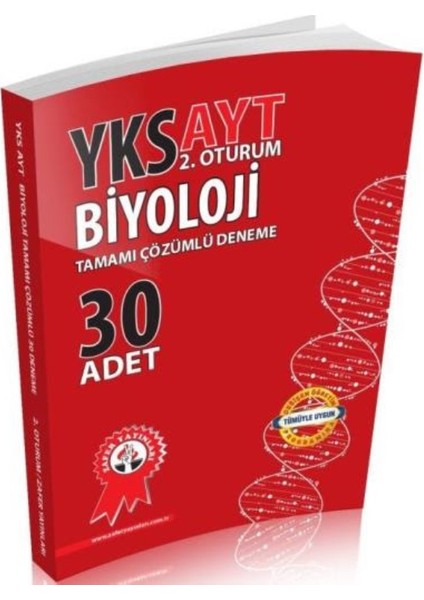 Zafer Yks Ayt Biyoloji Tamamı Çözümlü 30'Lu Deneme 2. Oturum