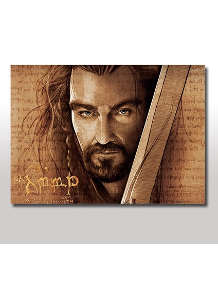 Ahşap Tablo Yüzüklerin Efendisi Gandalf