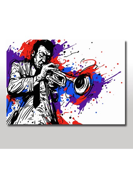 Ahşap Tablo Jazz Müzik Afiş