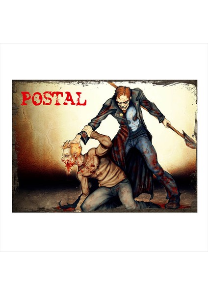 Ahşap Tablo Postal 2 Afiş