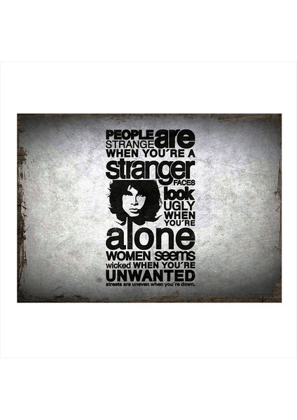 Ahşap Tablo The Doors People Are Strange