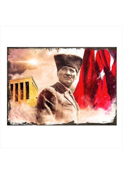 Tablomega Ahşap Tablo Anıtkabir Ve Mustafa Kemal Atatürk