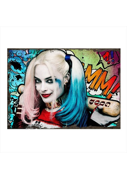 Ahşap Tablo Harley Quinn