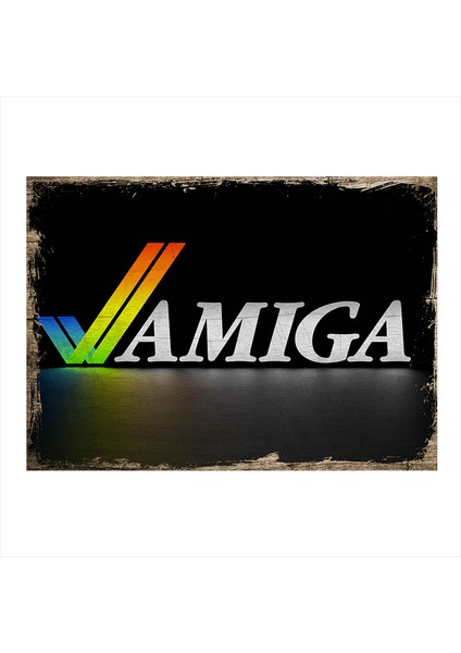 Ahşap Tablo Amiga Bilgisayar
