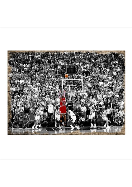 Ahşap Tablo Nba Jordan