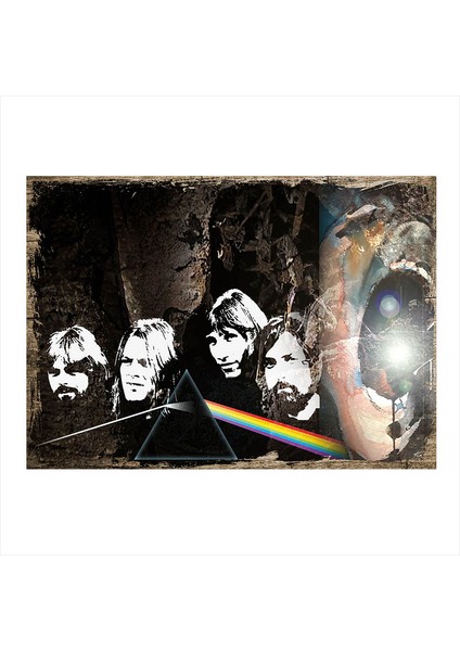 Ahşap Tablo Pink Floyd