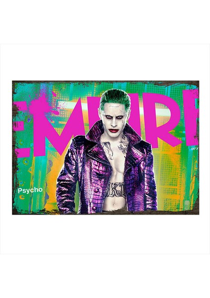Ahşap Tablo Psycho Joker