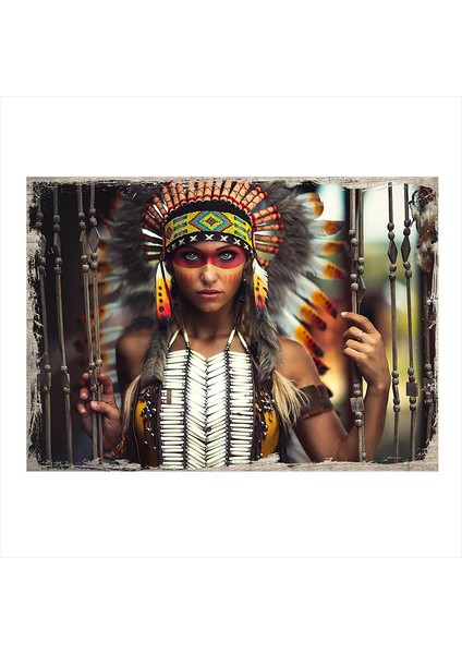 Ahşap Tablo Pocahontas